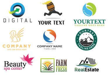 Corporate logos and business cards