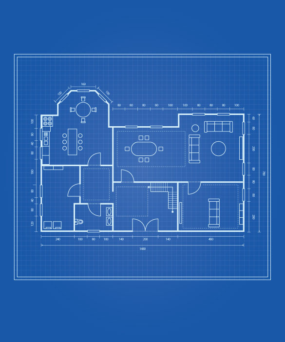 Floor plans for commercial spaces